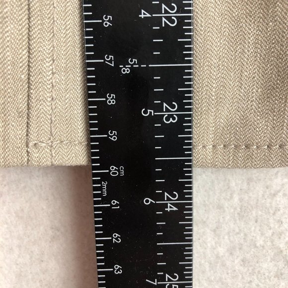 Halogen Women's Size 6 Brown Linen Blend Four Button Notch Lapel Blazer Jacket - Picture 6 of 11